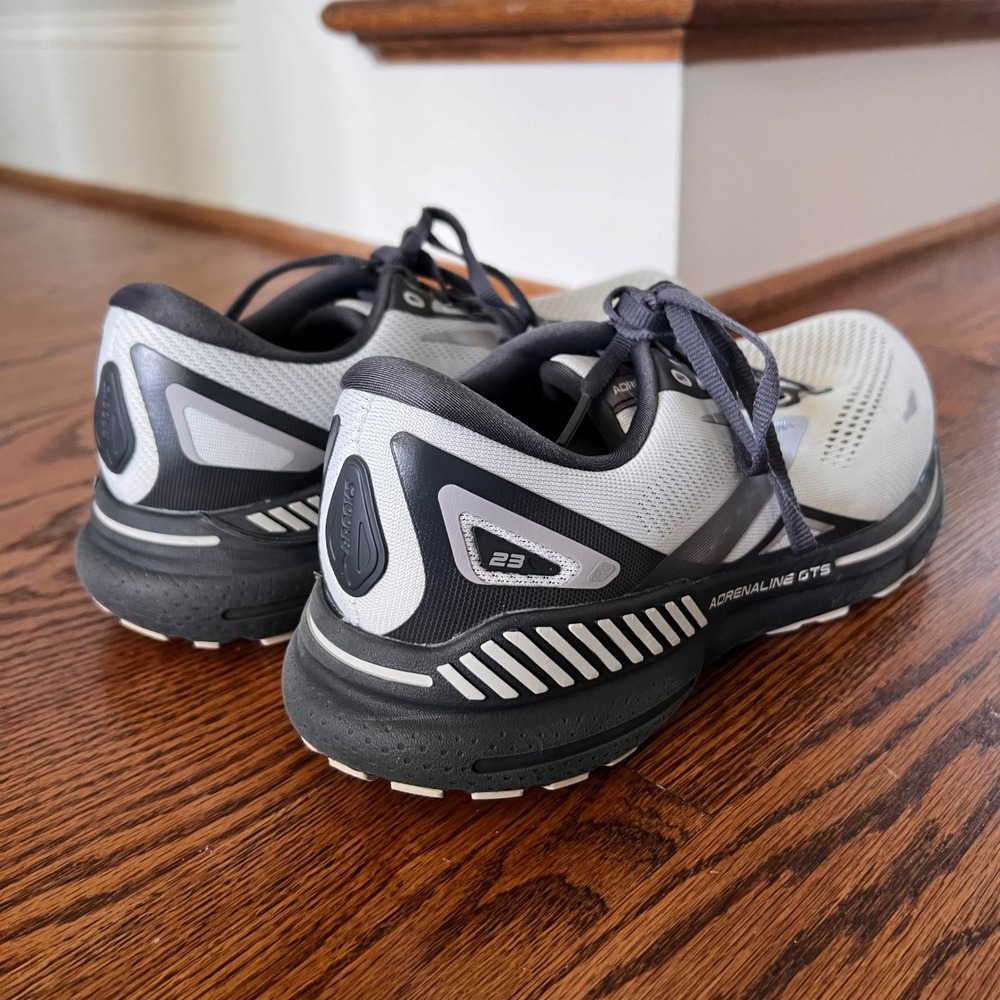 Brooks Adrenaline GTS 23 Mens Running Shoes Oyster Alloy Black 1103911D065 Sz 9 - Picture 5 of 16